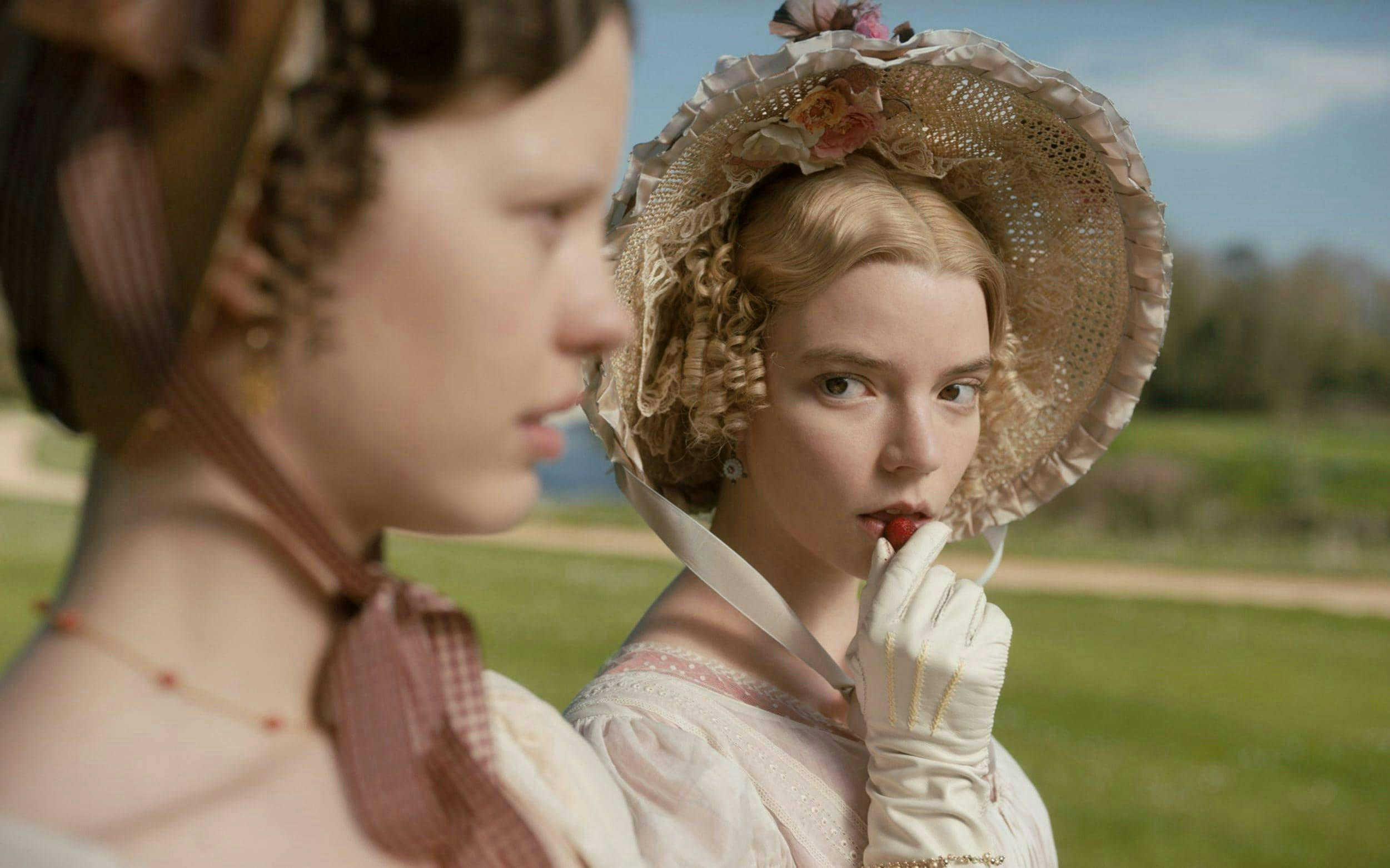 Mia Goth and Anya Taylor-Joy in the 2020 adaptation of Jane Austen's Emma