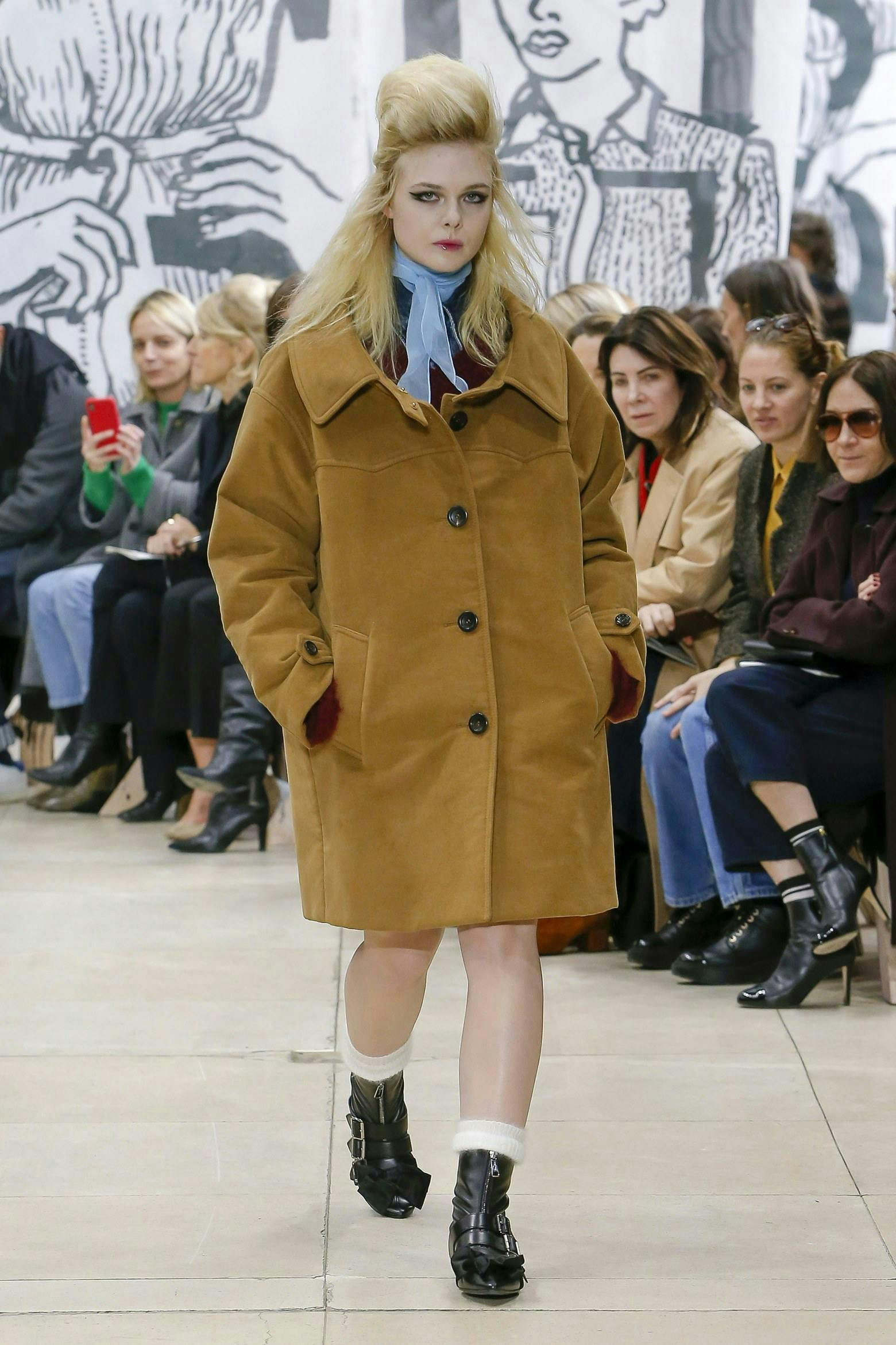 coat clothing apparel person human shoe footwear sunglasses accessories overcoat