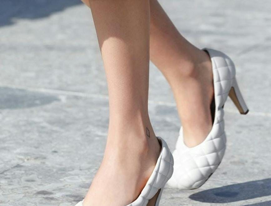 clothing apparel shoe footwear person human high heel