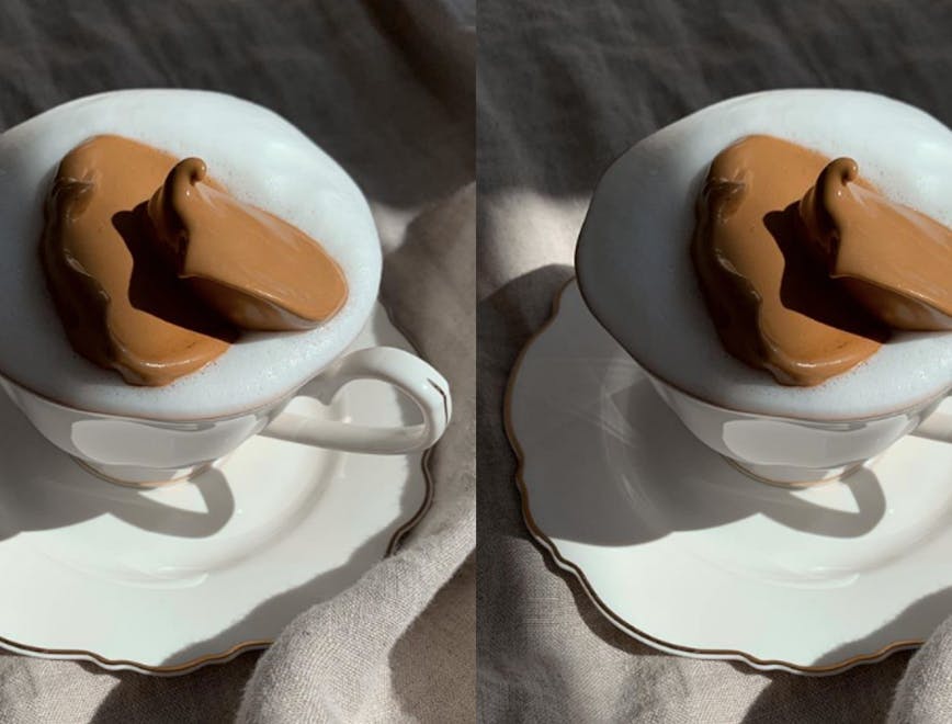 saucer pottery coffee cup cup egg food