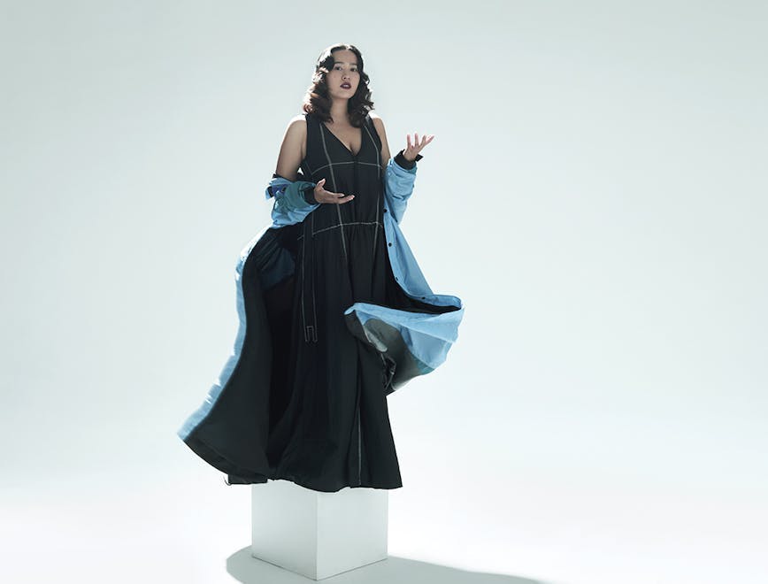 clothing apparel evening dress fashion gown robe figurine