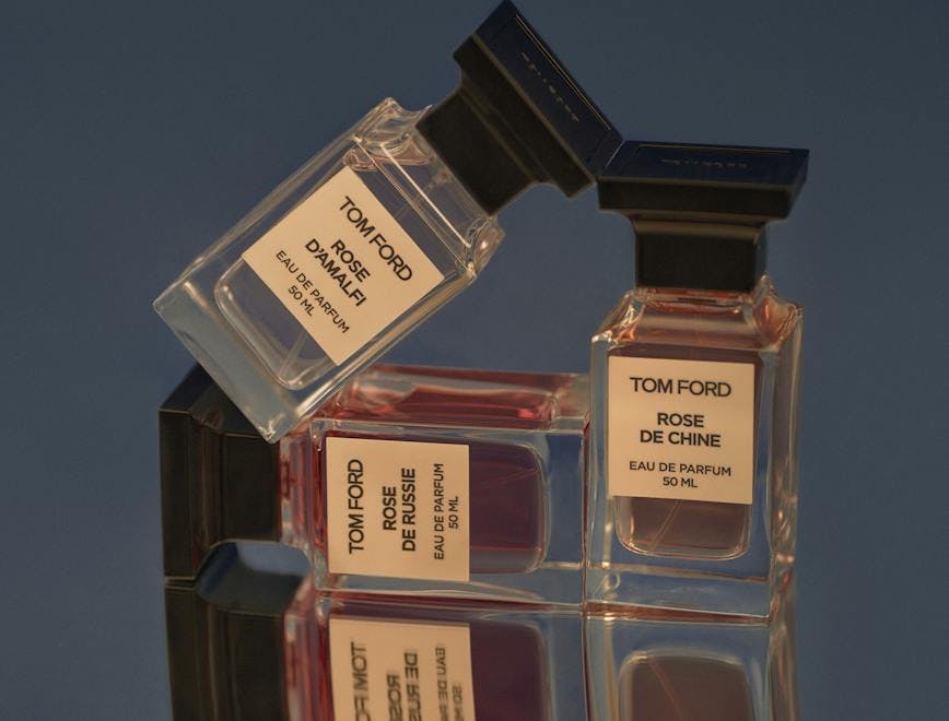 TOM FORD ROSE D’AMALFI EAU DE PARFUM 50ML, ROSE DE RUSSIE EAU DE PARFUM 50ML, AND ROSE DE CHINE EAU DE PARFUM 50ML, $375 EACH. For the demure, embrace the captivating and complementary aroma of Tom Ford’s holy trinity of light rose fragrances.