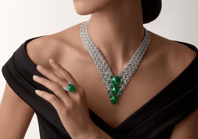 Iwana necklace, from Cartier's latest high jewellery collection, Beautés du Monde