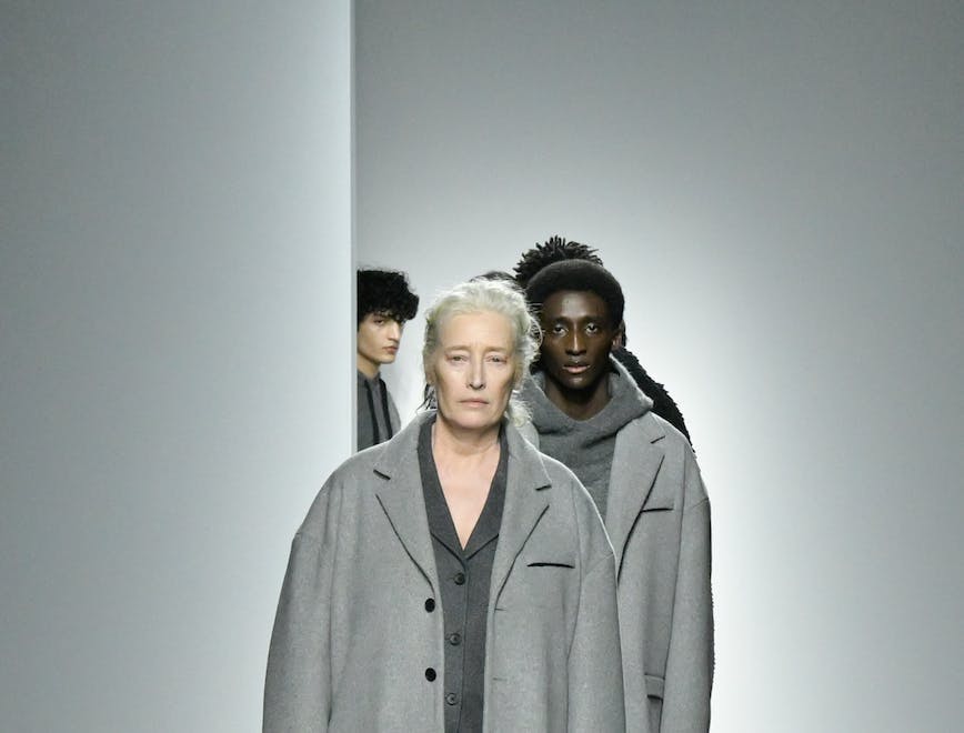 clothing coat overcoat fashion person