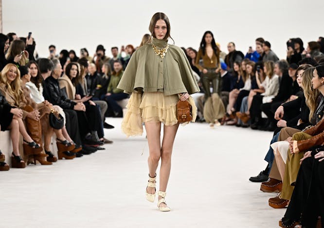fashion horizontal autumn fashion collection paris adult female person woman shoe handbag sandal crowd necklace