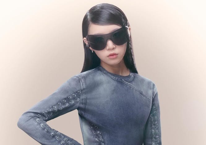 accessories sunglasses long sleeve sleeve person portrait black hair adult female woman